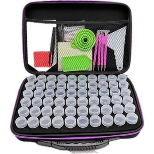 60 Slots Diamond Embroidery Box Diamond Painting Accessory Case Clear plastic Beads Display Storage Boxes Cross Stitch Tools a96