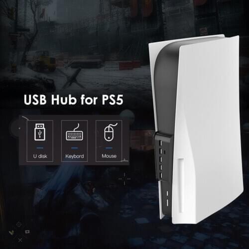 For PS5 USB Hub Adapter 6 Ports USB 3.0 USB A TYPE-C 3.1 Expander Splitter Super Speed USB HUB 3.0 for PlayStation 5 Console