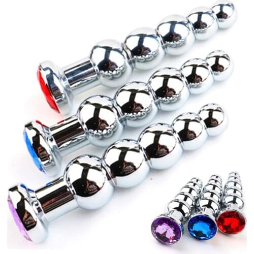 Jewel Anal Beads Anal Plug Big Dildo Butt Plugs Prostate Massager Anus Expansion Dilator Sex Toys For Women Men Adult Products