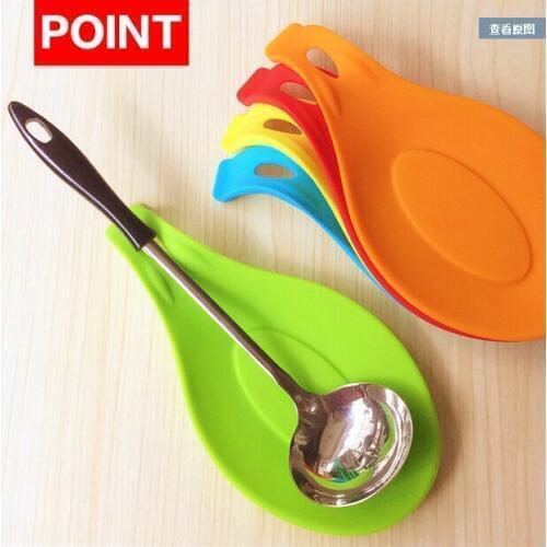 Freeshipping 600pcs Silicone Spoon Insulation Mat Placemat Drink Glass Coaster Tray