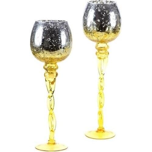Biev Decorative Glass Candlesticks