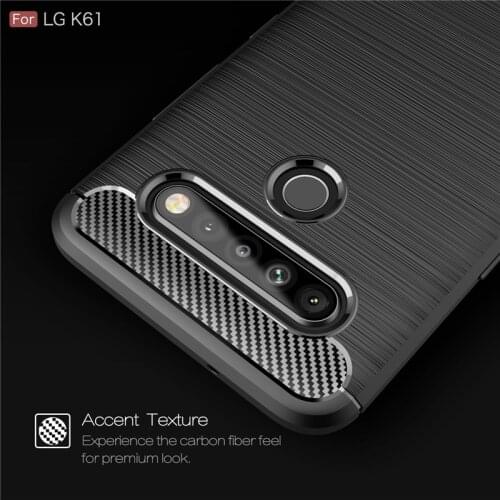 For Cover LG K61 Case For LG K61 Coque Protective Shockproof Armor Silicone Bumper Cover For LG K61 K60 K40S K41S K51S Fundas