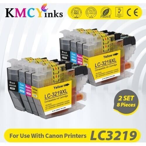 KMCYinks LC3219 LC3219XL Ink Cartridge For Brother 3219 3217 MFC-J5330DW J5335DW J5730DW J5930DW J6530DW J6935DW 3219xl lc3217