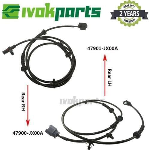 2 Pcs Rear Alex Left & Right L/R RL&RR ABS Wheel Speed Sensor For Nissan NV200 NV 200 1.5 1.6 dci 16V 47901-JX00A 47900-JX00A