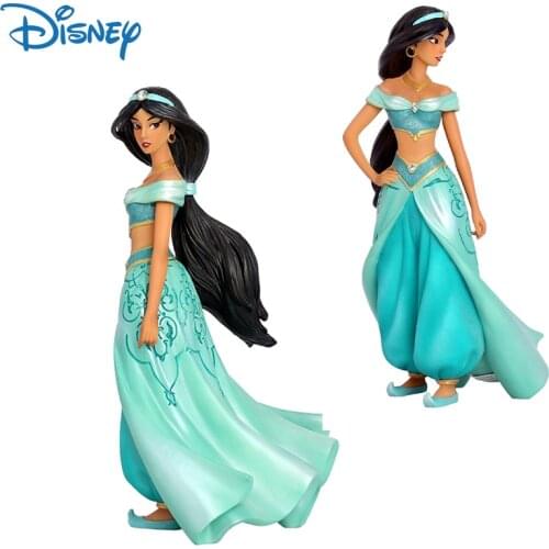 Disney Genuine Jasmine Princess Anime Figures Resin Model Action Figure Collection Model Toys Boxed Cute Ornaments Kids Gifts