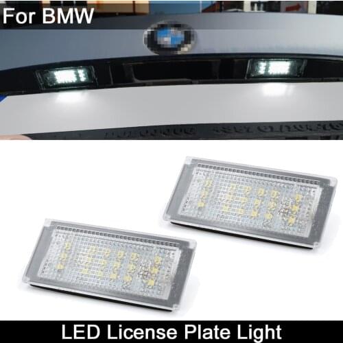 For BMW 3-Series E46 2-Door Facelift M3 Facelift 2004-2006 White LED License Plate Light Number Plate Lamp