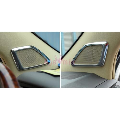 For Toyota Land Cruiser Prado FJ150 2010-2018 Interior A Column Speaker Audio Cover Chrome Car Styling Prado Accessories