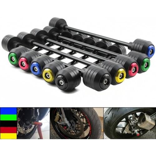 For YAMAHA YZF R6 YZF-R6 2003 2004 2005 2006 2007 Front Rear Wheel Slider Fork Axle Crash Protector Swing Arm Pad POM NEW
