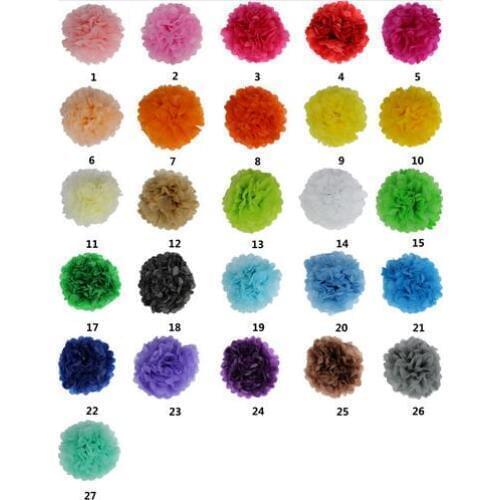 Hot selling 12"(30 cm) Wedding Decorative Props Tissue Paper Pompoms Pom Poms Balls Wedding Party Home Decor