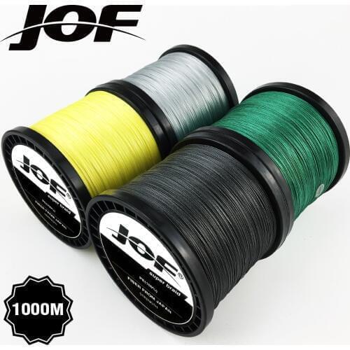 JOF Fishing Line 1000M 8 Strands&4 Strands PE Multifilament Braided Fish Carp Fishing fishing tackle