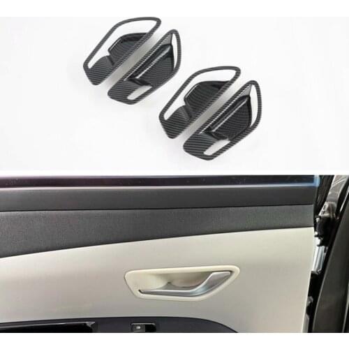 Car Interior Door Bowl Cover Trim Carbon Fiber For Hyundai Tucson L 2021 YJD