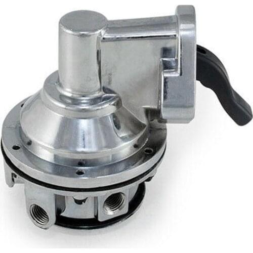 Mechanical Fuel Pump for Chevy SB 262-400,V8 Engine,6 PSI 1/4 NPT Inlet/Outlet Chrome