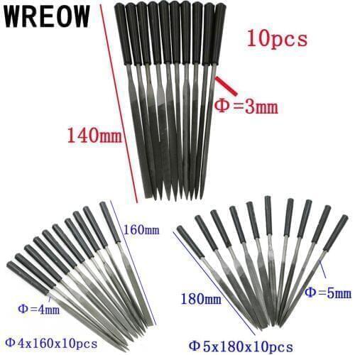10 Pcs Mini Needle File Set Handy Tools Sculpting Carving Woodworking Rasp for Ceramic Glass Gem Stone Hobbies Crafts Needle