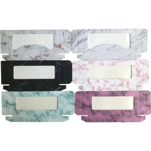 NEW 20/50/100 pcs Eyelash Packaging Box Wholesale Lashes Boxes Empty Eyelash Package Boxes Case 8-25mm Lashes Rectangle Box