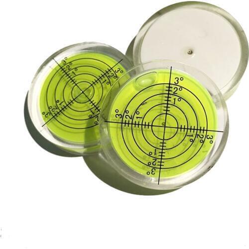 QASE Circular Bubble Level Degree Marked Surface Leveling Bullseye Level Bubble Diameter40*10mm 1PCS