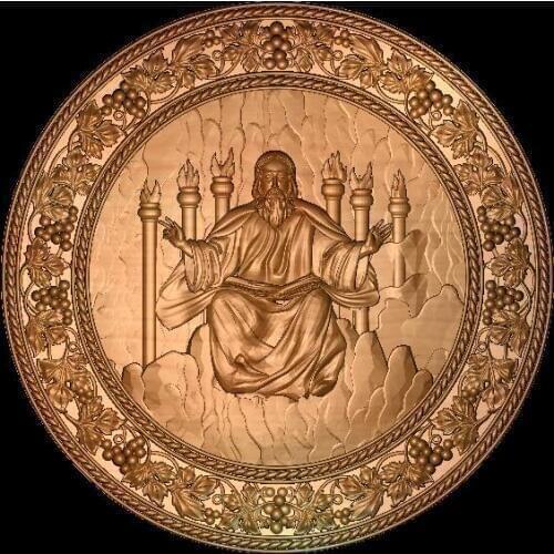 2 pieces ISUS KRUG 3D Relief Model in STL format CNC Router Carving Engraving Artcam aspire M110