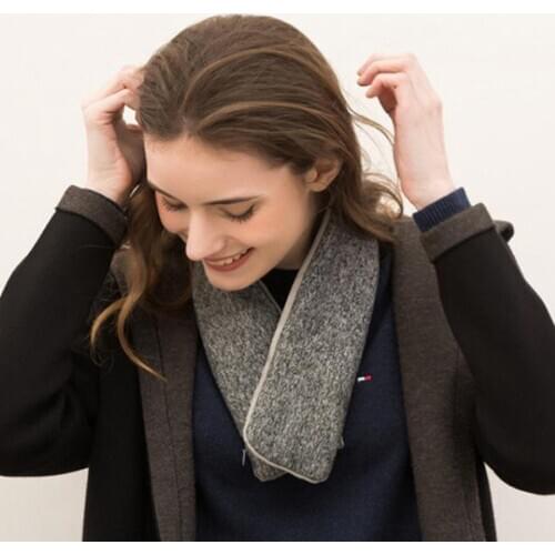 Winter Cycling Ski Heated Scarf Women Men USB Electric Heating Neck Wrap Gaiter