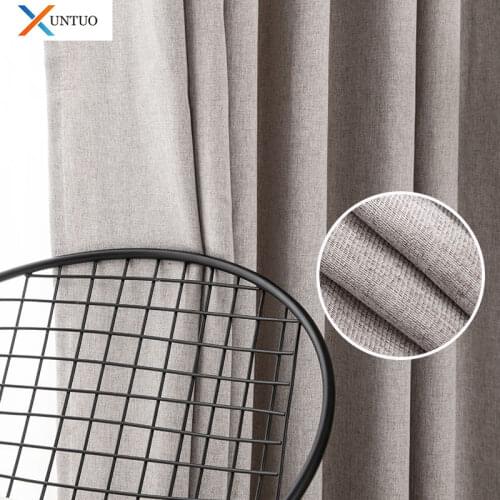 Modern Blackout Curtains for Living Room Solid Color Curtain for Bedroom Kitchen Window Finished Drapes Treatment Cortinas