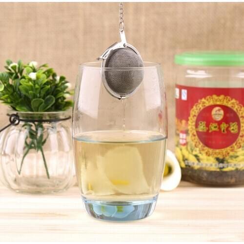 1pcs new arrival Stainless Steel Sphere Locking Spice Tea Ball Strainer Mesh Infuser tea strainer Filter