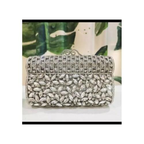 2021 Luxury Crystal Diamond Evening Clutches Bags With Exquisite Gift Box Clutch Bags For party Wedding Bridal Clutch Purse