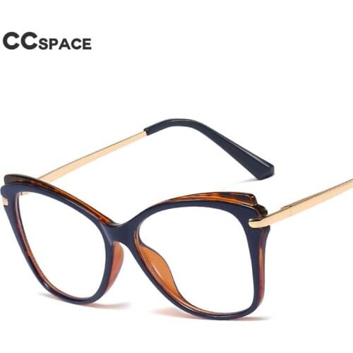 48109 Simple Cat Eye Plastic Titanium Glasses Frames Ultralight Men Women Optical Fashion Computer Glasses