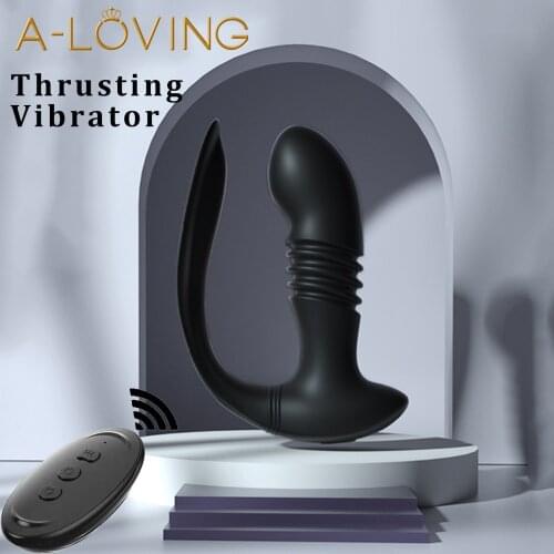 Wear Prostate Massager Anal Plug Vibrators Wireless Remote Control Thrusting Dildo Vibrator Intimate Toys for Male Masturbators