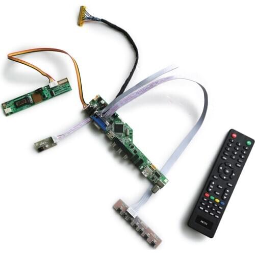 For LP171WP4/LP154WP1/LP141WP1 screen LVDS 30-Pin 1440*900 VGA+AV+USB 1CCFL LCD display universal controller board DIY kit