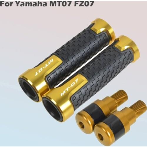 For Yamaha MT07 FZ07 Motorcycle Modified Aluminum Alloy Handgrip Sleeve Handgrip Handgrip Plastic Plug Plug Plug Balance Termina