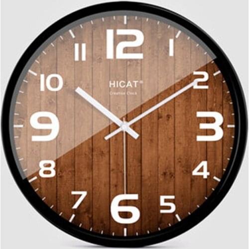European Retro Wall Clock Vintage 12 Inch Digital Clocks Wall Home Decor Kitchen Shabby Chic Watch Home Marij Uana Antique 40B39