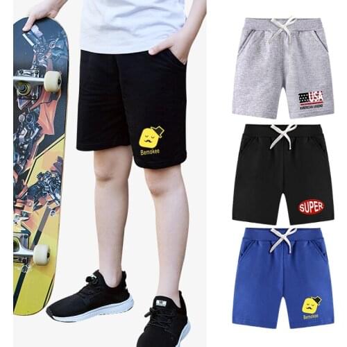 Boys' Cotton Shorts Boys' Casual Pull-On Soft Shorts Comfort Soft Casual Sports Shorts Boys Shorts For Summer（4T-16Years
