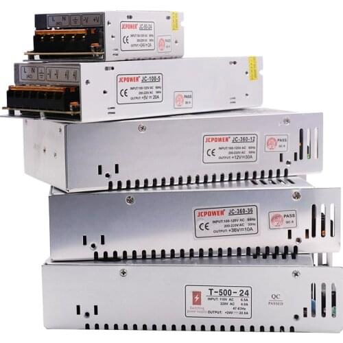 5V 12V 24V LED Lighting Switching Power Supply Lighting Transformers LED Driver Power Adapter For Strip Lights