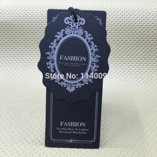 Custom black matt tags/shape cutting cardboard/garment tags printing/clothing printed labels/clothing woven labels logo