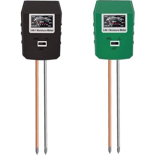 Soil PH Meter,Large Screen Soil Moisture/Sunlight/PH Tester Backyard Soil Test Kit, Reliable Gardening Soil Tool