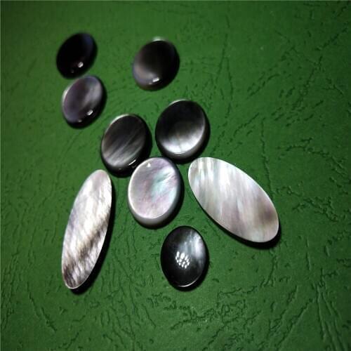 JI YIN Soprano alto tenor saxophone button Black shell Sax Keypad natural shell 1 set =9 pcs