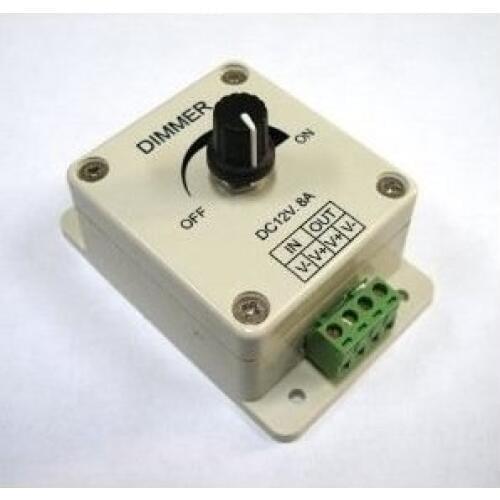 PWM Dimming Controller for LED Lights,Ribbon, Strip,12 - 24 Volt(12V - 24V)8 Amp