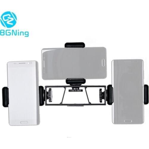 BGNing 3 Positions Live Broadcast Bracket Fixed Clip Multi-function Camera DSLR 3-Brackets Camera Stand Stabilizer Clip