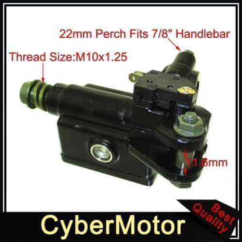 M10x1.25mm Front Right Hydraulic Brake Master Cylinder For Pit Dirt Bike ATV Quad 4 Wheeler Motorcycle