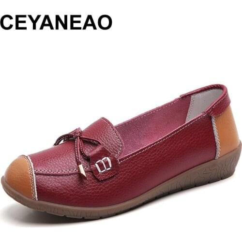 CEYANEAO New Large Size Womens Shoes, Fashion Casual, Tendon Sole, Comfortable Flat Shoes, Simple and Versatile Womens Shoes