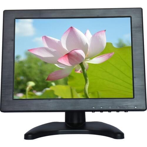 Zhixianda New Product 10.4 Inch Plastic CCTV Monitor BNC Monitor 800*600 Lcd Monitor For Security with AV/BNC/VGA/HDMI/USB