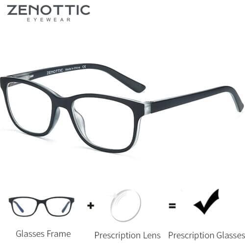ZENOTTIC Children Prescription Progressive Computer Glasses for Girls Boys Blue Light Blocking Photochromatic Myopia Eyeglasses