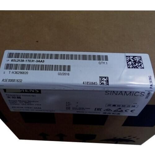Original Factory Agent, New Original 6SL3120-1TE31-3AA3 A5E00765725