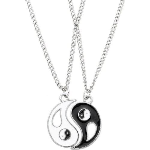 Couple Necklace Choker Tai Chi Bagua Pattern Necklace For Women Men Lovers' Jewelry Necklaces & Pendants Charms Jewellery J136