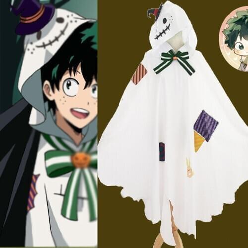 My Hero Academia Boku no Hero Academia Midoriya Izuku Deku Cosplay Costume Men Women Halloween Christmas Xmas Party Cloak Cape