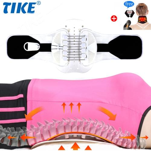 TIKE Lower Back Brace Lumbar Support Belt with Pulley System Lower Back Pain Relief Herniated Disc Sciatica Scoliosis Back Brace