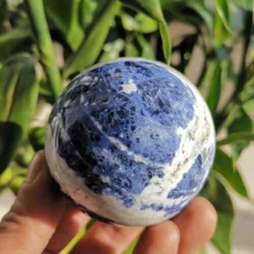 Beautiful square sodium stone balls natural energy balls