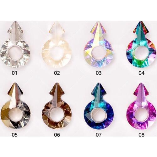 Most Fashion 20pcs high shining Ring of Angels/Angel Circle glitter nail art glass rhinestones colorful nail art bright drill