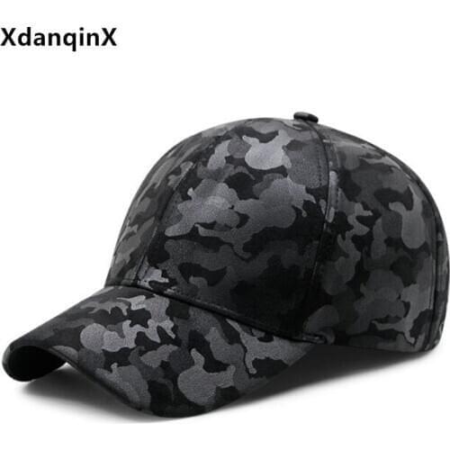 XdanqinX Mens Hat Graffiti Camouflage Hat Baseball Caps For Men Women Fashion Suede Thicke Warm Sports cap Womens Brands Hats