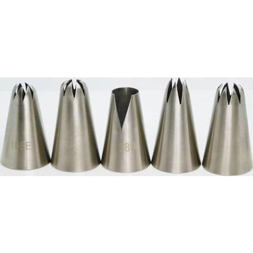 Cakes Cupcake Decoration Cookies Flower Russian Icing Piping Pastry Nozzle Stainless Steel Kitchen Gadgets Fondant Rose Tips