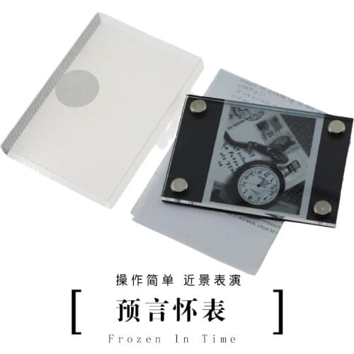 Free shipping Frozen In Time/Magic trick,stage magic props,comedy,card,close-up,mentalism