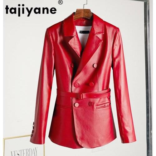 Leather Genuine Real Jacket Spring Women Clothes 2021 Sheepskin Coat Korean Elegant Spring Female Jacket Womens Fur Coat ZT2180